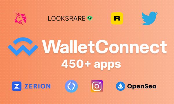 Supporting over 450+ apps using WalletConnect